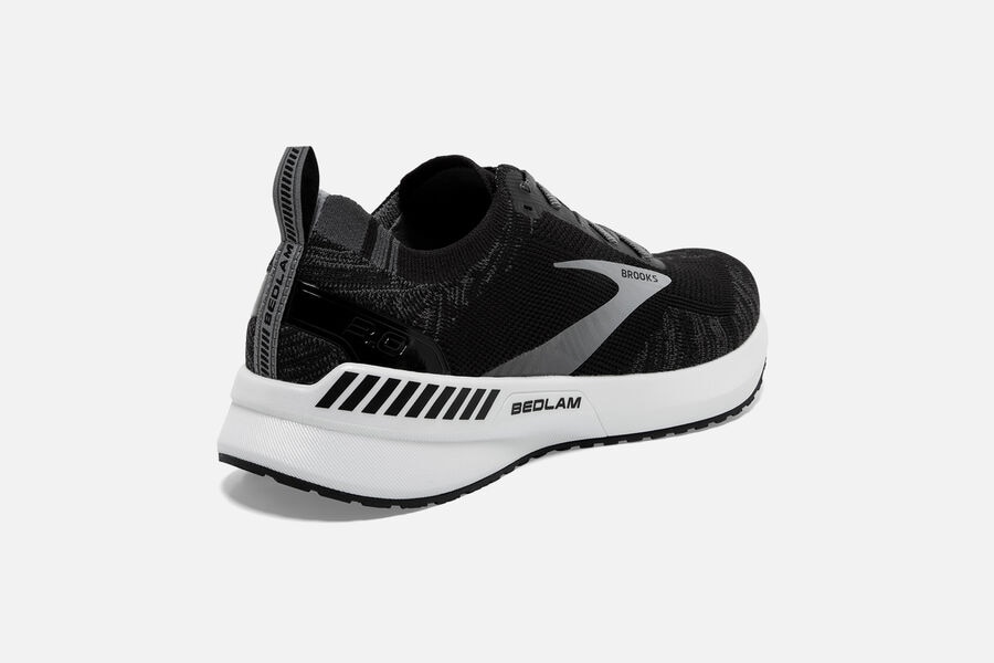 Brooks Bedlam 3 Road Running Shoes Womens - Black/White - RAHWQ-4157